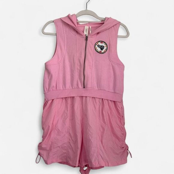 NEW Gola x Anthropologie Pink Hood Everest leisurewear Direct Kick Twofer Romper - Picture 3 of 7